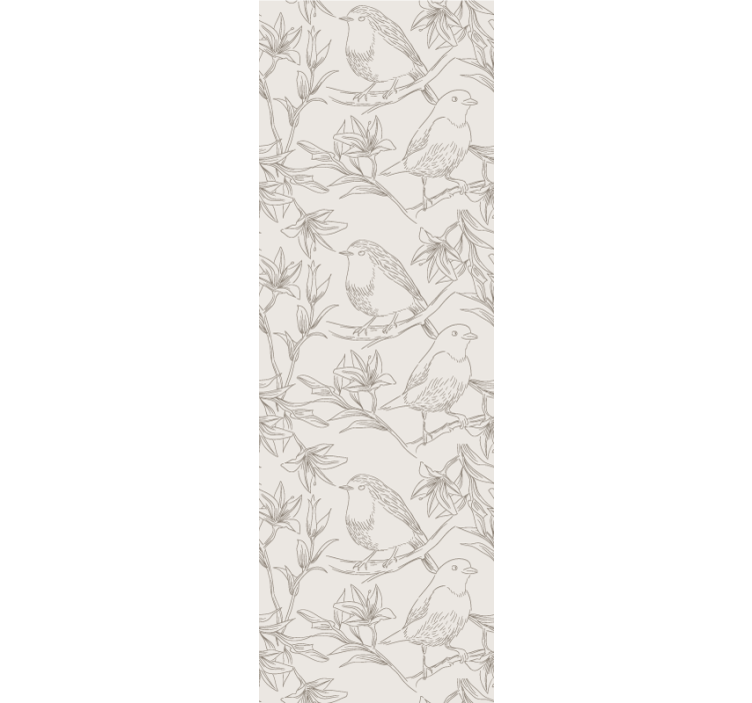Bird Sketch Design birds in wallpaper - TenStickers