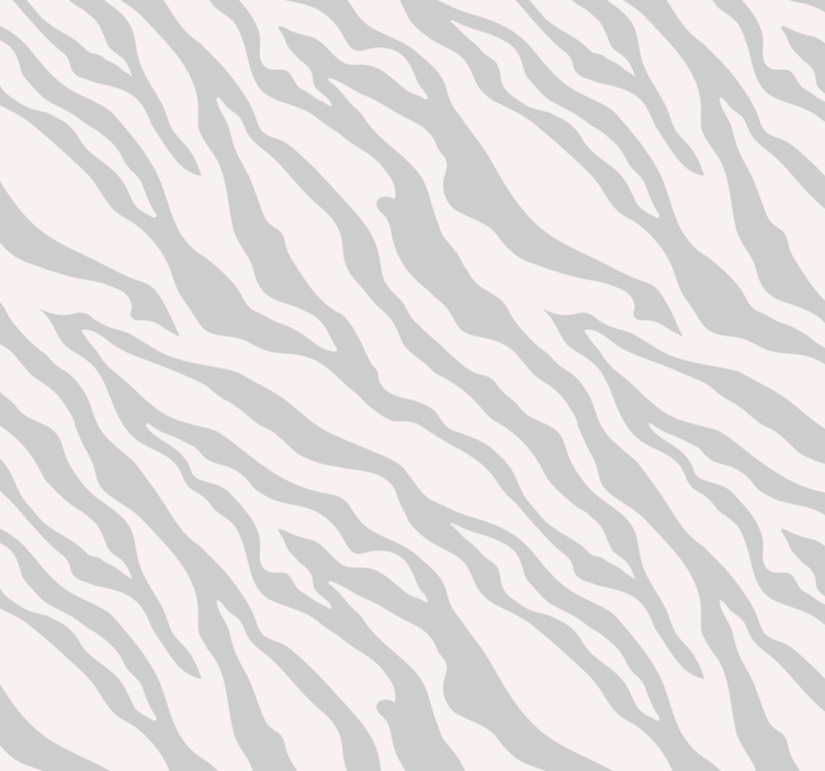 Light gray zebra pattern Living Room Wallpaper - TenStickers