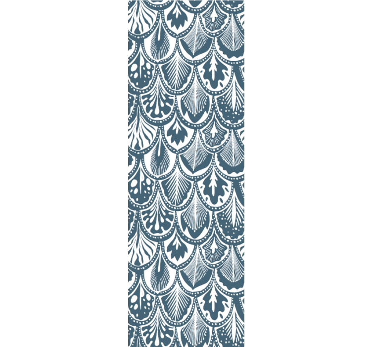 Ornate Scallop Pattern ornamental wallpaper - TenStickers