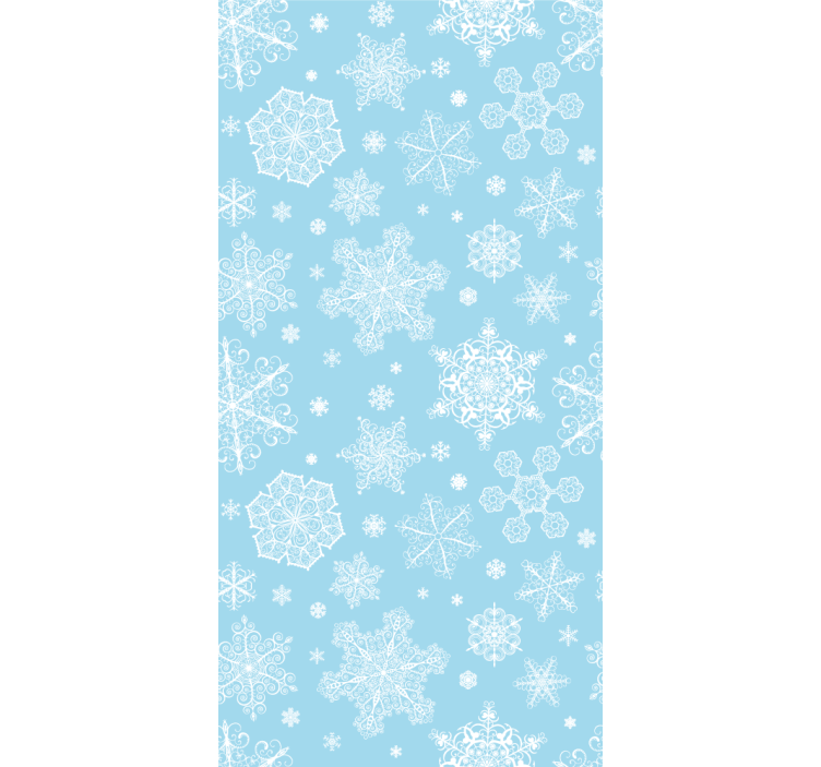 Snowflake Elegance holiday christmas wallpaper - TenStickers
