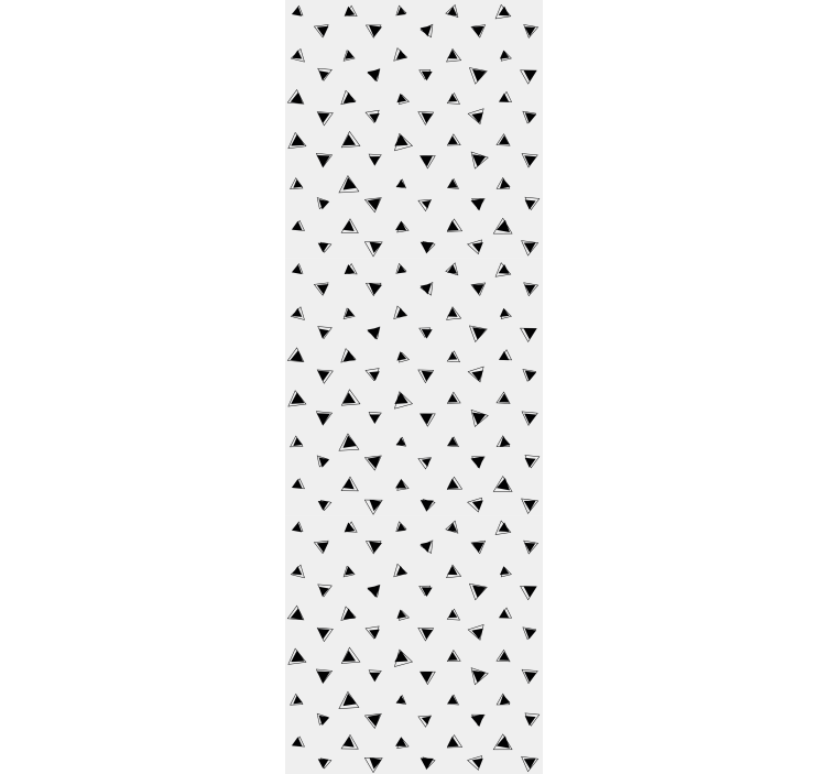 Black and white motif wallpaper geometric - TenStickers