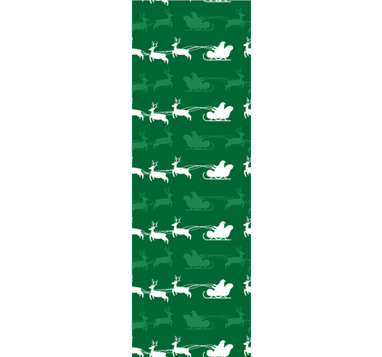 Holiday Sleigh Motif holiday christmas wallpaper - TenStickers