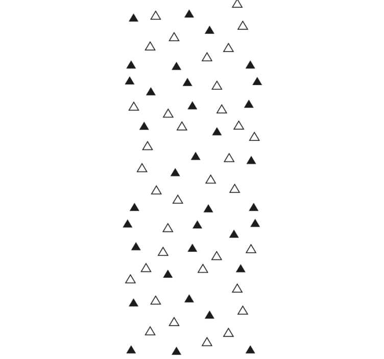 Black and white triangles Living Room Wallpaper - TenStickers