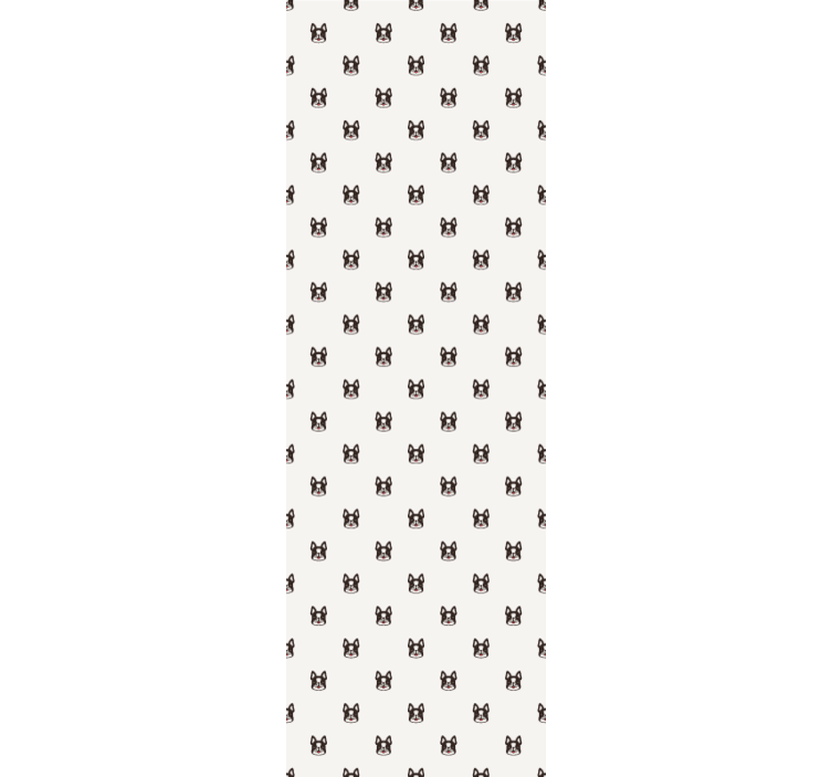 Feline Motif cute dog wallpaper - TenStickers