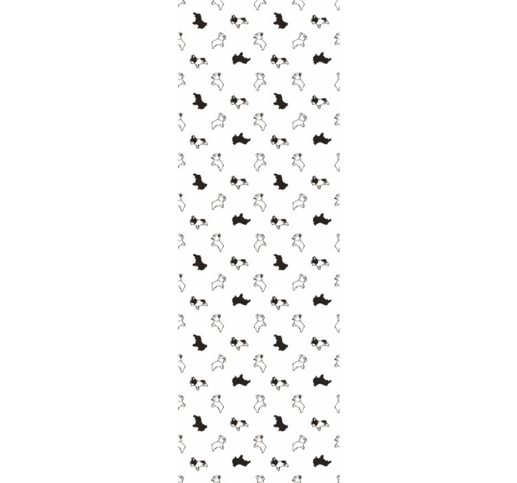 Puppy Sketches Pattern cute dog wallpaper - TenStickers