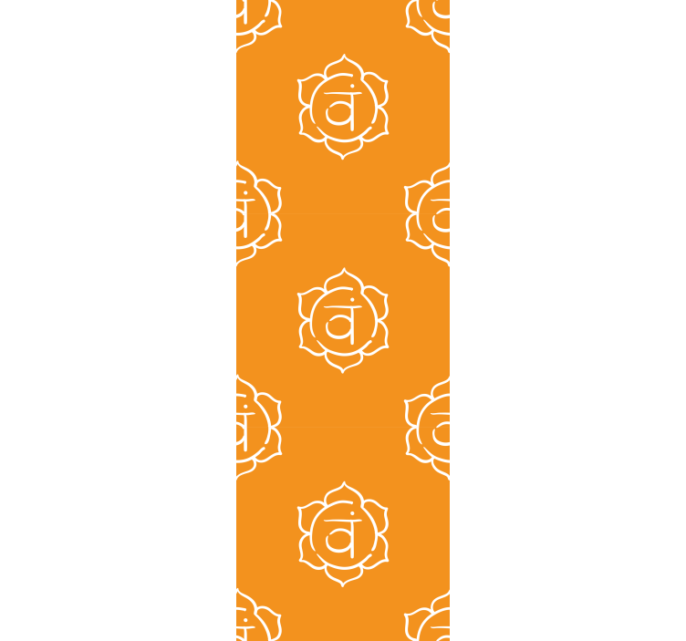 Beautiful Sacral Chakra Abstract Wallpaper - TenStickers