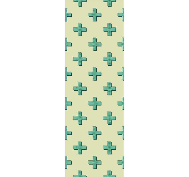 Geometric Cross Pattern wallpaper geometric - TenStickers