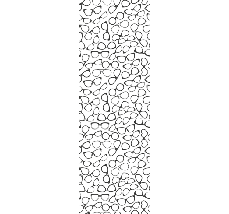 Glasses Pattern wallpaper geometric - TenStickers