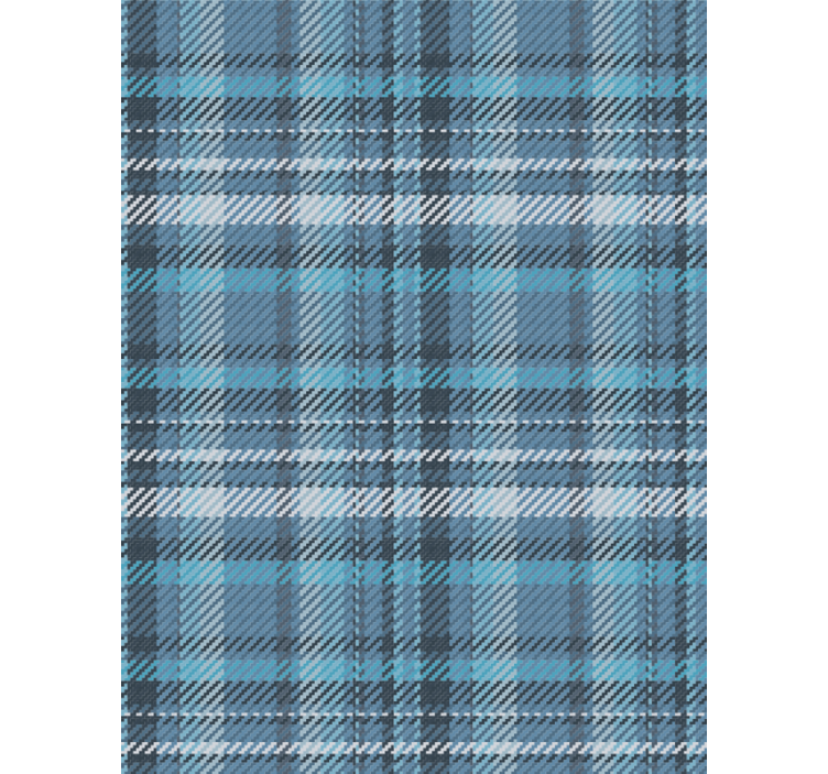 Plaid Pattern Design wallpaper horizontal stripes - TenStickers