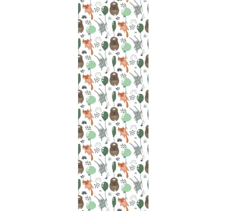 Forest Animal Motifs animals wallpaper - TenStickers