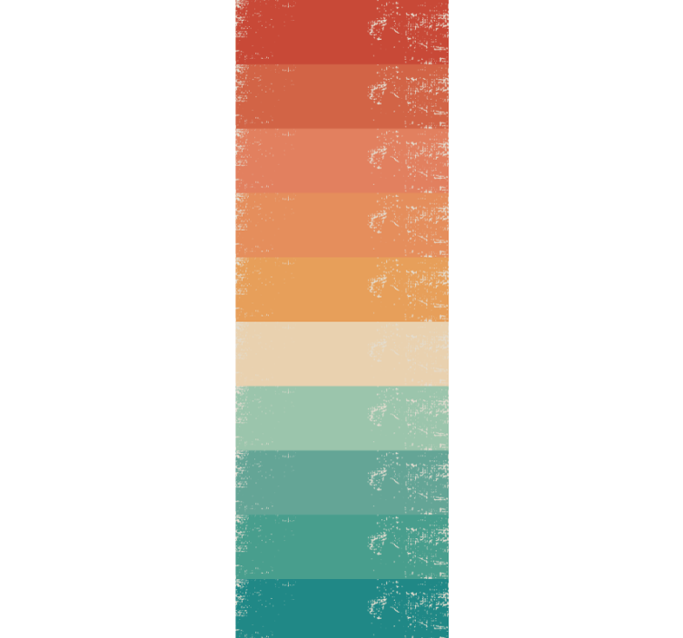 Retro striped rainbow vintage wallpaper - TenStickers