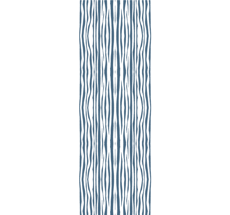 Striped Blue Hampton Style abstract wallpaper - TenStickers