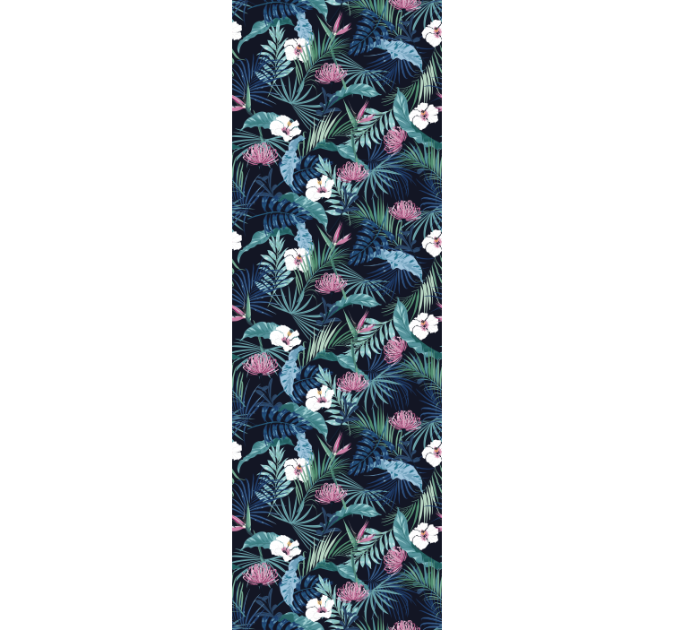 Exotic Plants on Leaves leaf wallpaper - TenStickers