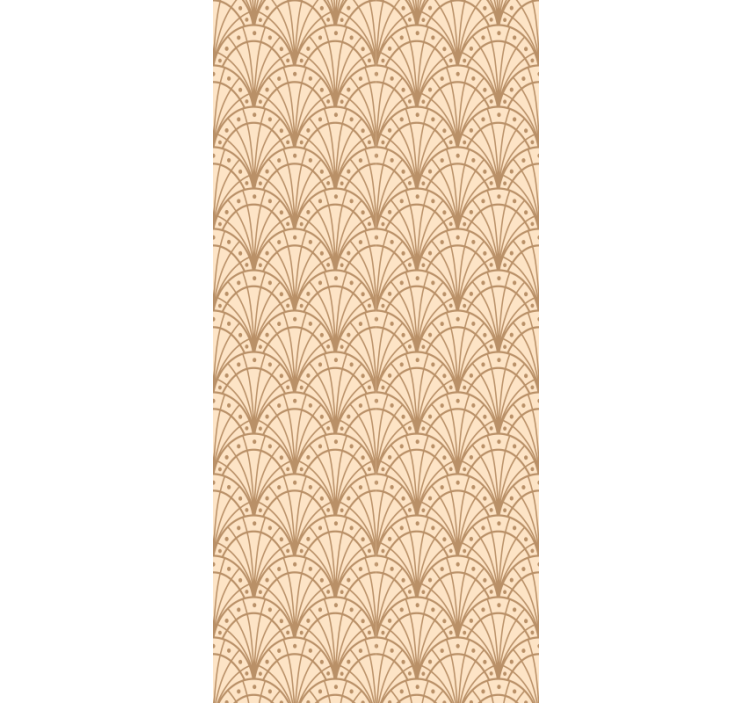 Elegant fan motif wallpaper office - TenStickers