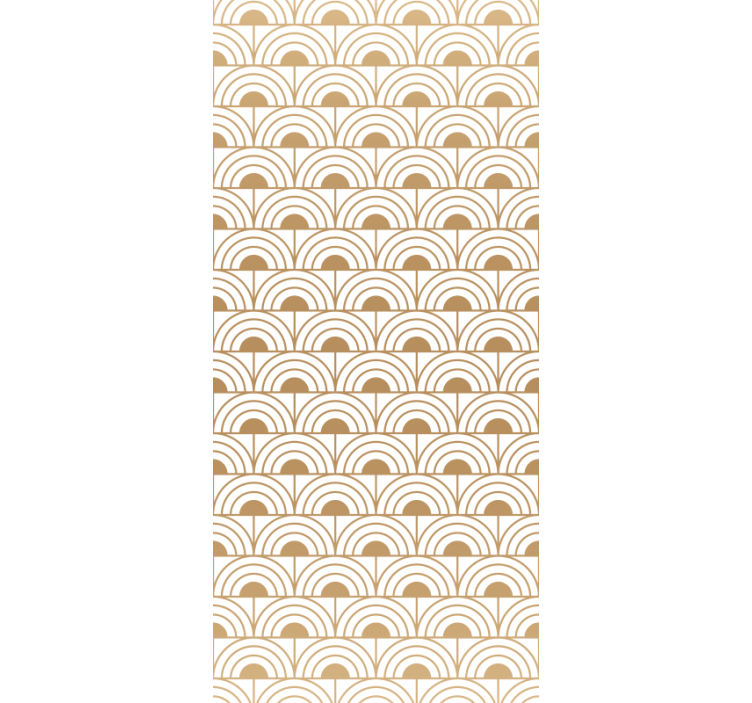 Curved Half Archs wallpaper geometric - TenStickers