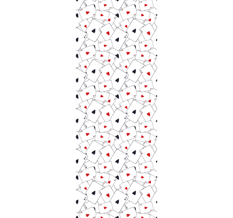 Playing Card Patterns lettering wallpaper - TenStickers