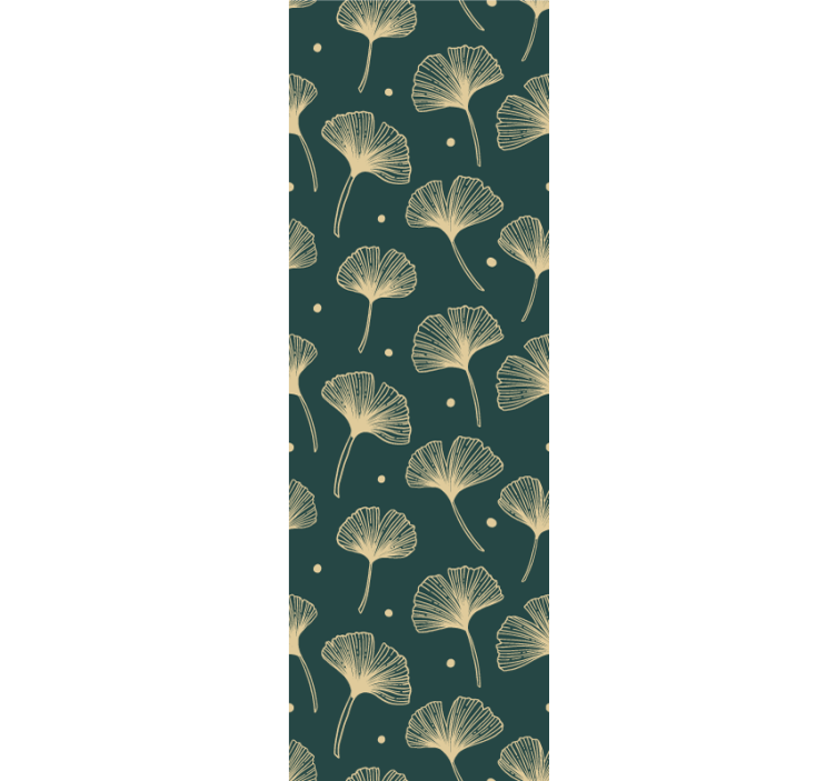 Elegant Leaf Display leaves wallpaper - TenStickers