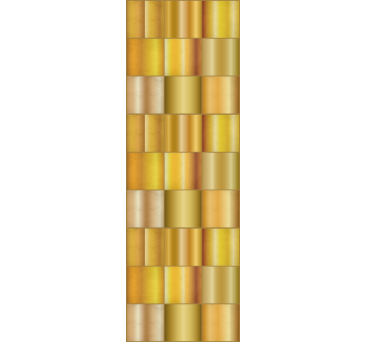 Golden geometric pattern textured wallpaper - TenStickers