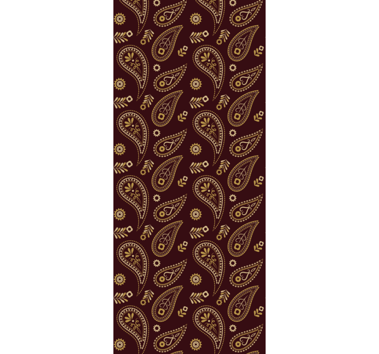 Paisley Pattern Design wallpaper for dining area - TenStickers