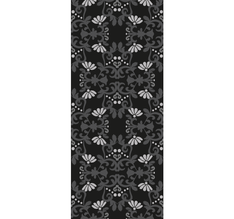 Graceful Botanical Display floral wallpaper - TenStickers