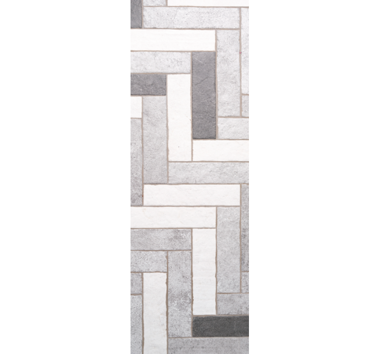 Gray paving pattern concrete wallpaper - TenStickers