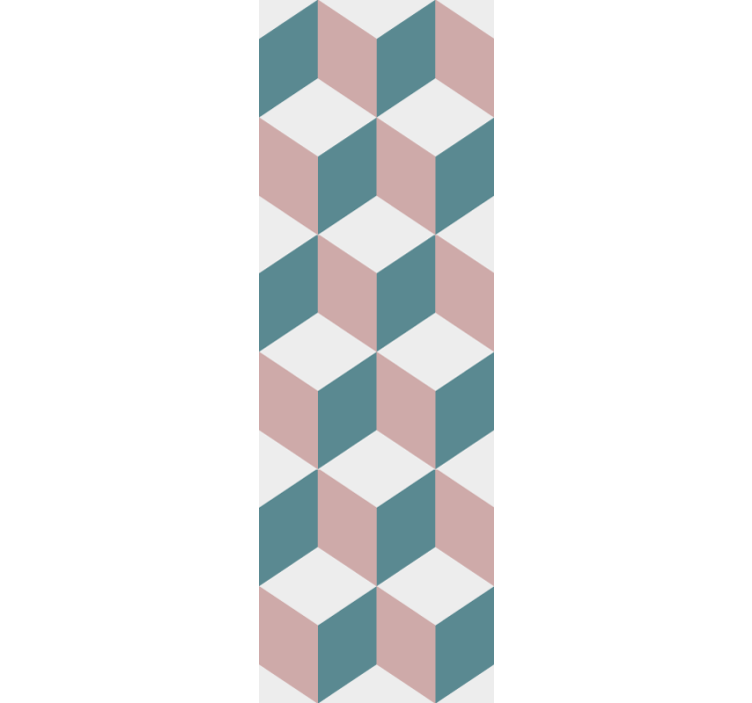 3D cube arrangement wallpaper geometric - TenStickers