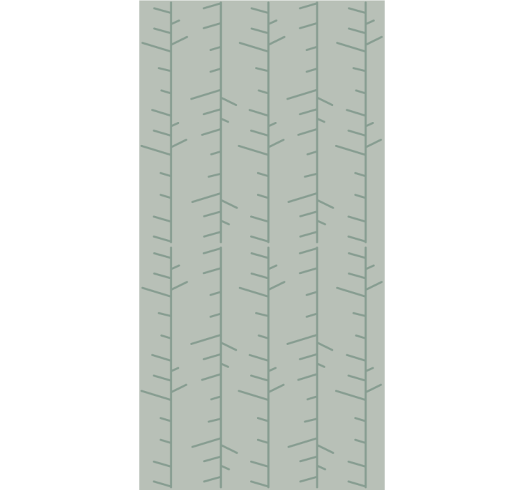 Scandinavian mint green line Bedroom Wallpaper - TenStickers