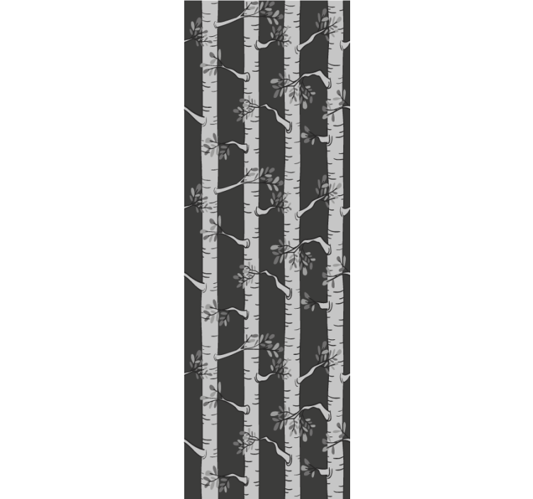 Elegant birch forest wallpaper of a tree - TenStickers