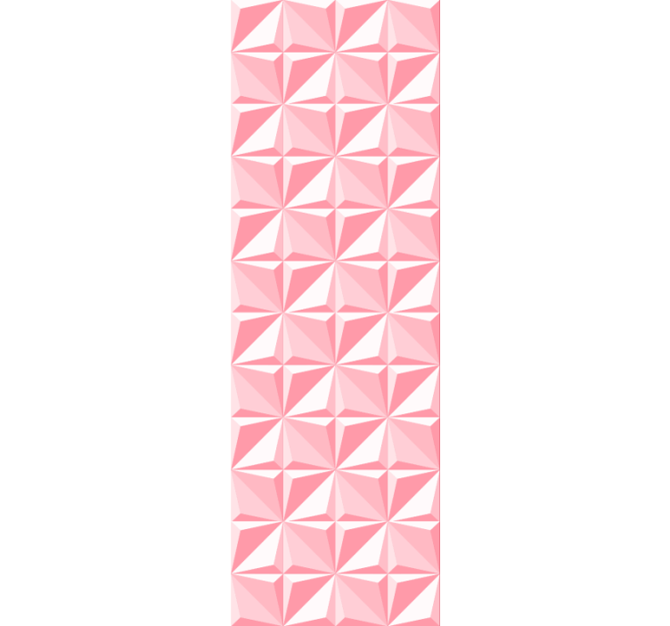 Pink Geometric Shapes 3 d wall paper - TenStickers