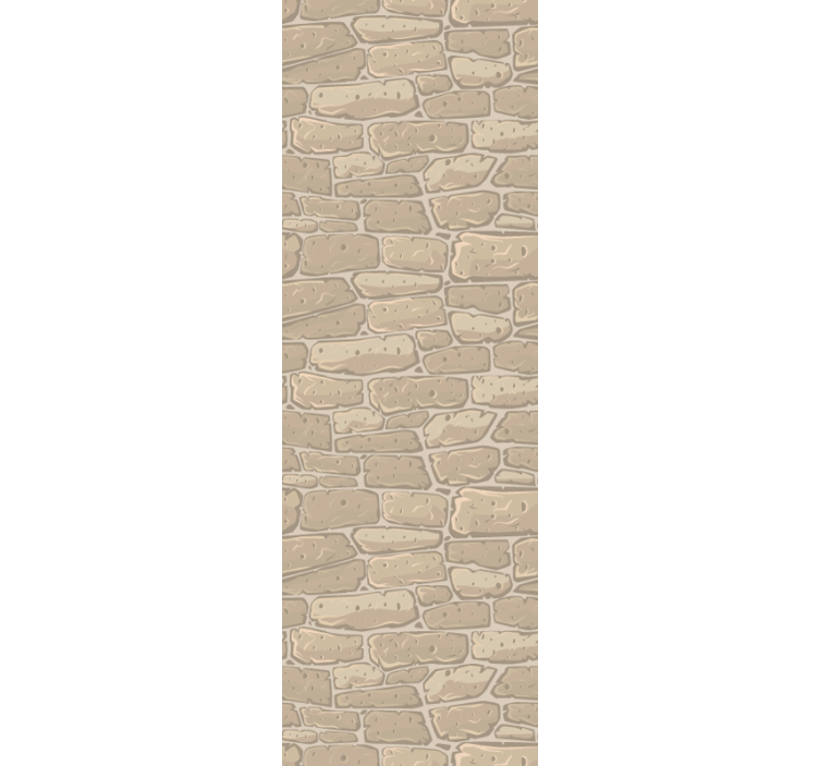 Natural organised motif stone effect wallpaper - TenStickers
