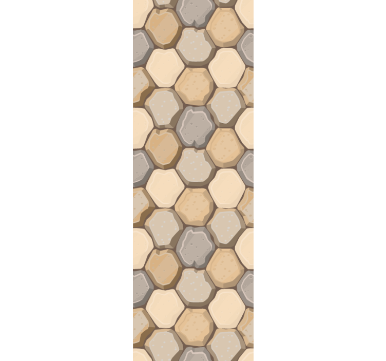 Honeycomb Hexagons textured wallpaper - TenStickers