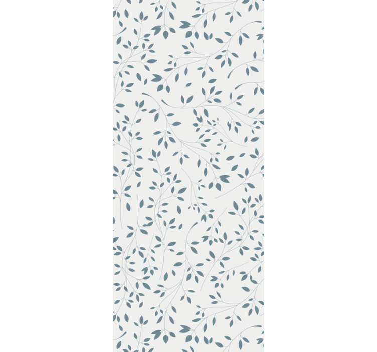 Minimalist vines pattern leaves wallpaper - TenStickers