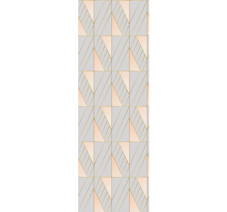Layered Geometric Shapes contemporary wallpaper - TenStickers