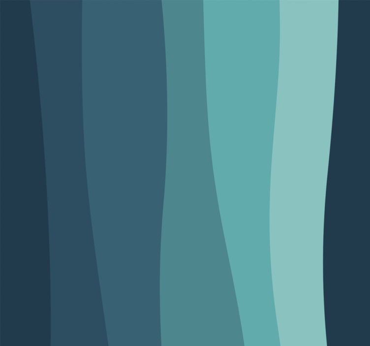 Curved Ocean Waves 3 d wall paper - TenStickers