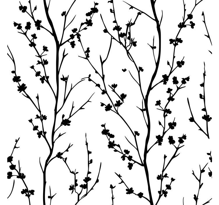 Large thin branches headboard wallpaper - TenStickers