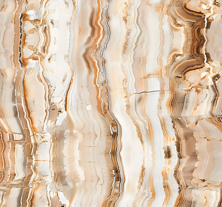 Beige colours marble effect wallpaper - TenStickers