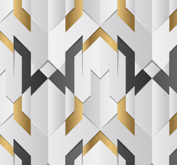 Geometric Zigzag Pattern wallpaper geometric - TenStickers