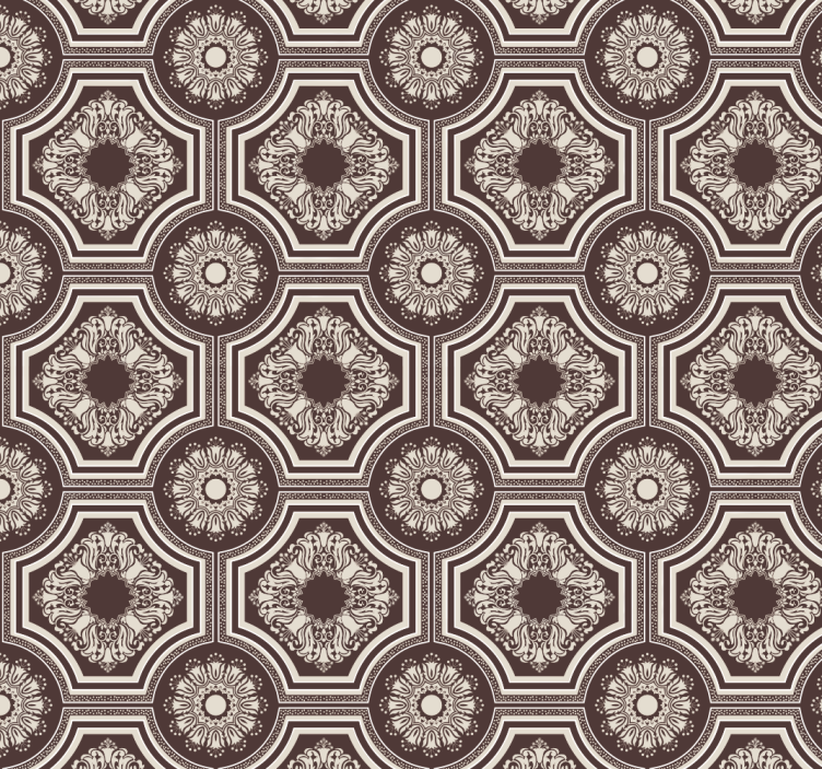 Geometric Tile Effect tile effect wallpaper - TenStickers
