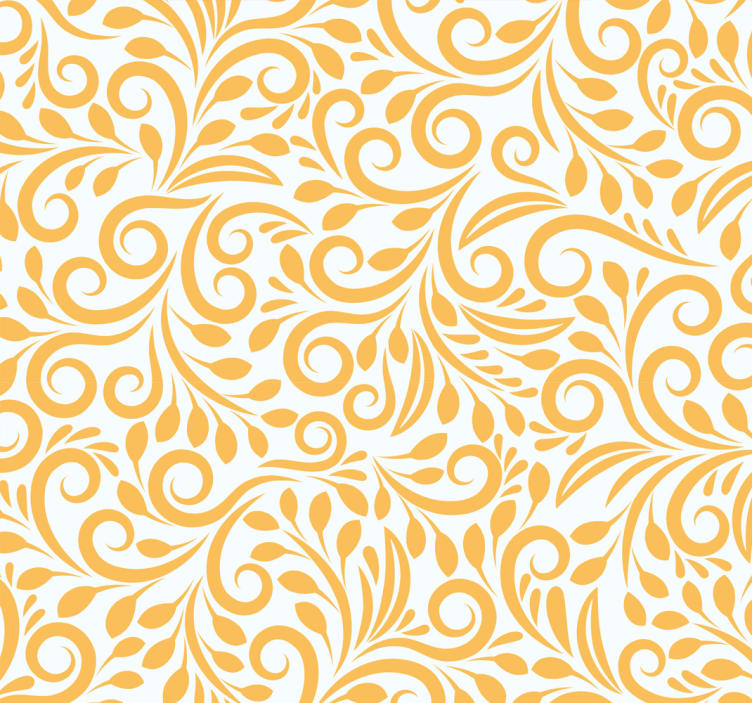 Ornate Flourishes floral wallpaper - TenStickers