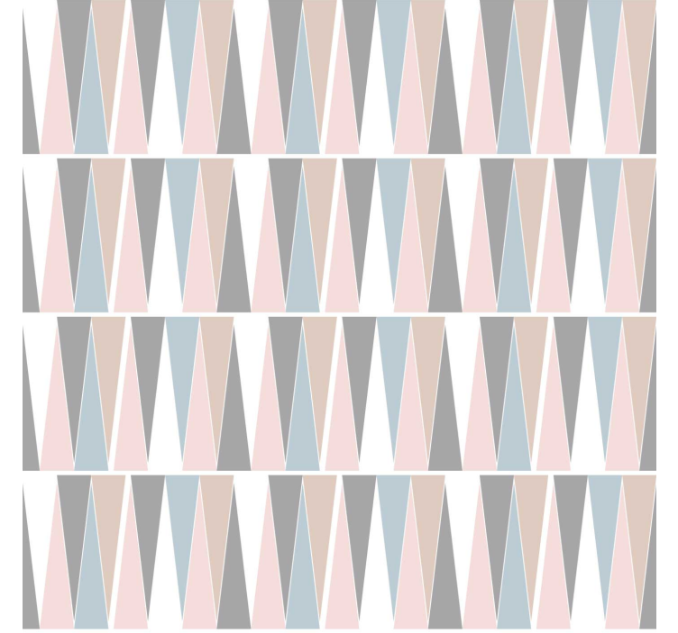 Scandinavian triangles contemporary wallpaper - TenStickers