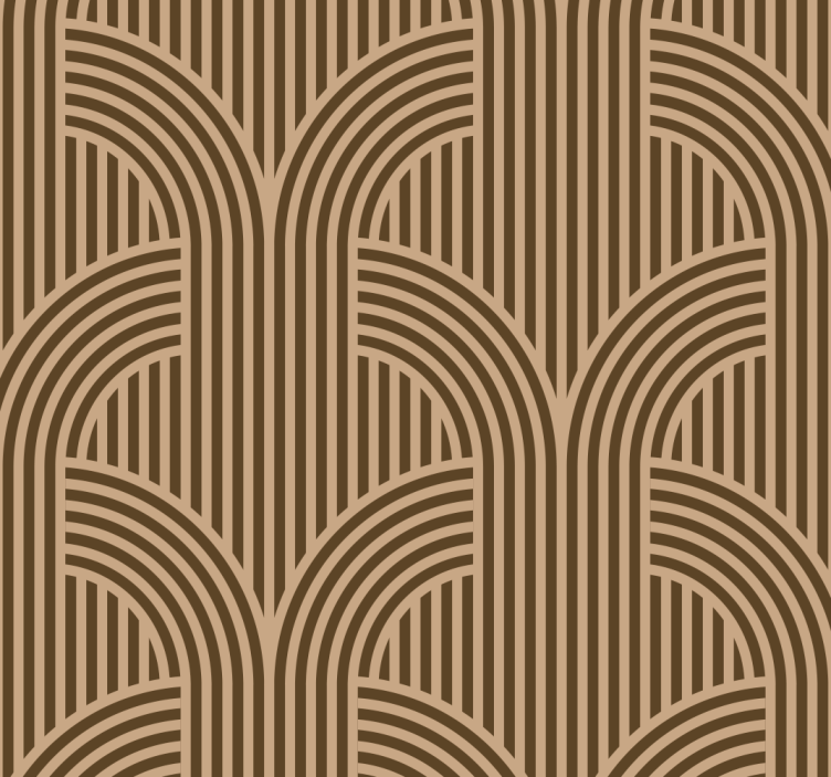 Art Deco Arch wallpaper geometric - TenStickers