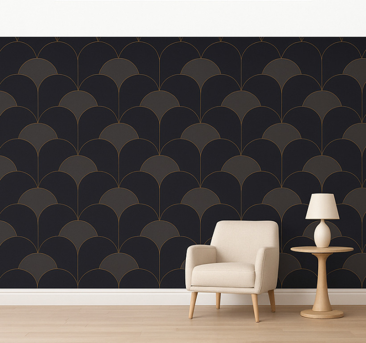 1920's arches design retro wallpaper - TenStickers
