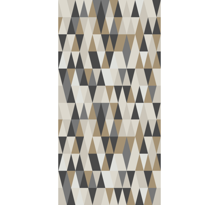 Brown pattern mix triangles wallpaper - TenStickers