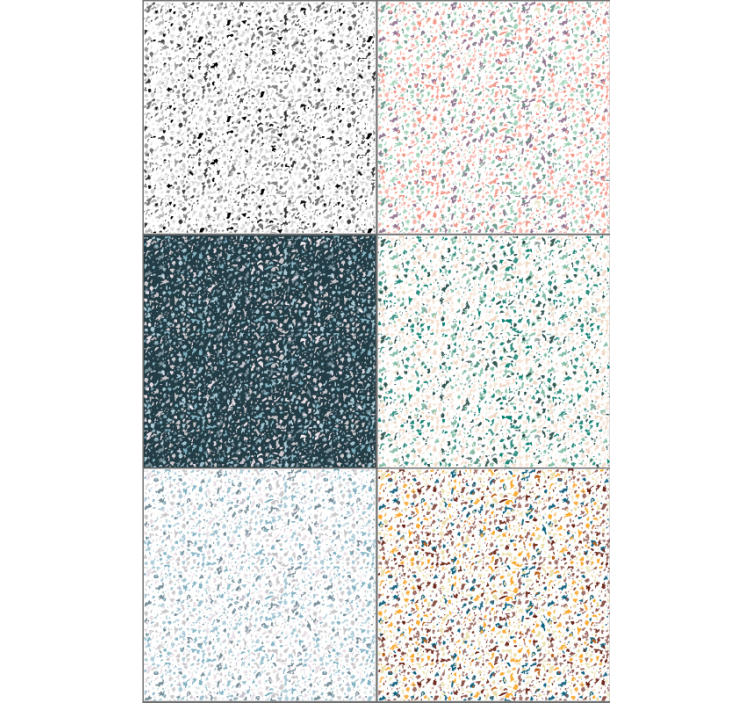 Geometric patterned effect living area wallpaper - TenStickers