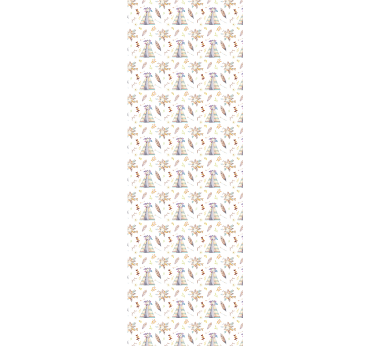 Tipi Children Room Wallpaper - TenStickers