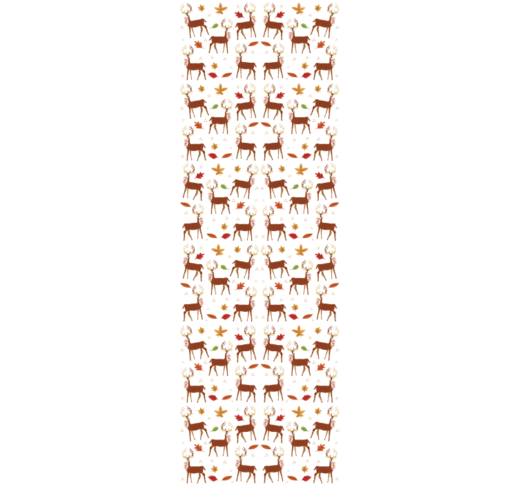 Festive inspired deer holiday christmas wallpaper - TenStickers