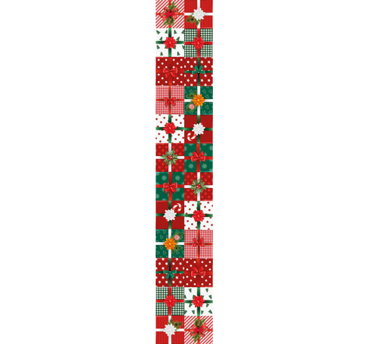 Festive Gift Patterns holiday christmas wallpaper - TenStickers