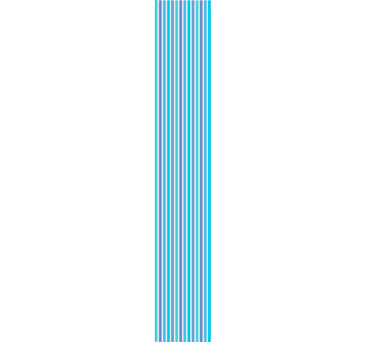 Elegant blue motif wallpaper vertically striped - TenStickers