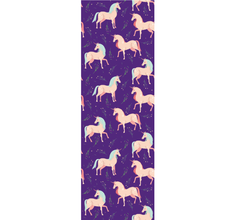 wallpaper elegant unicorn Children's wallpaper - TenStickers