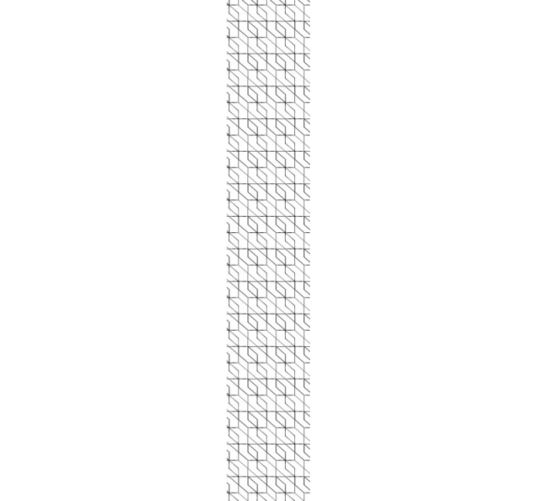 Stylish line arrangement living area wallpaper - TenStickers